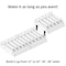 Azar Displays Adjustable Short Divider Bin Cosmetic Tray w Pushers - Customize Slot Size to Product, Clear, 2-Pack 225830-SHORT-CLR-2PK - alternate 4